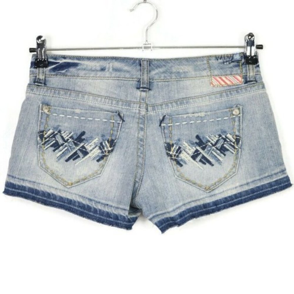 Unionbay Cut Off Jean Shorts Distressed Stretch Frayed 5